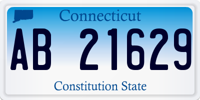 CT license plate AB21629