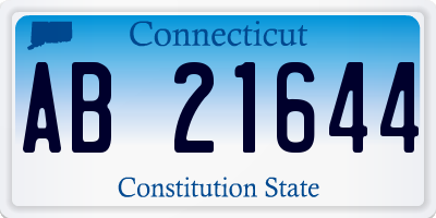CT license plate AB21644