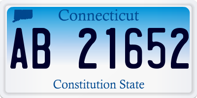 CT license plate AB21652