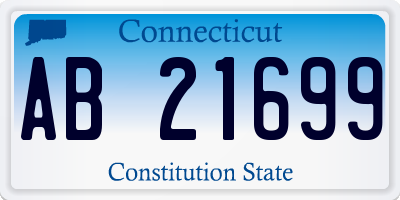 CT license plate AB21699