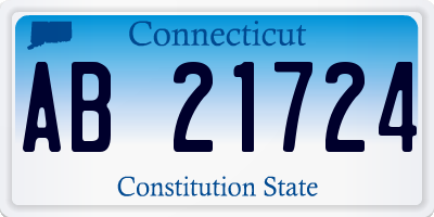 CT license plate AB21724
