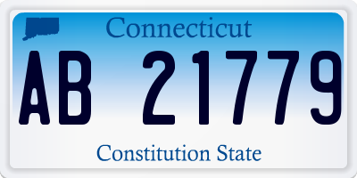 CT license plate AB21779