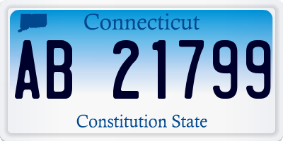 CT license plate AB21799