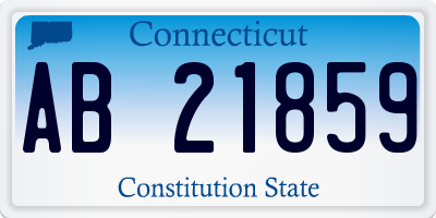 CT license plate AB21859