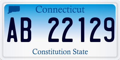 CT license plate AB22129