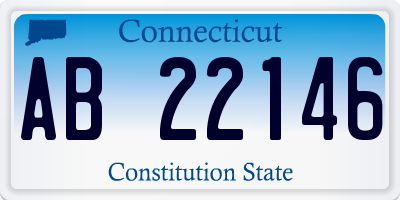 CT license plate AB22146