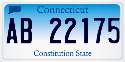 CT license plate AB22175