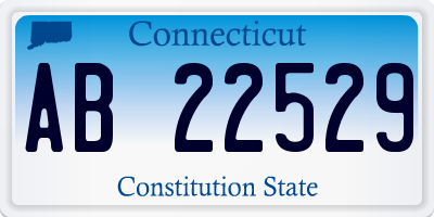 CT license plate AB22529