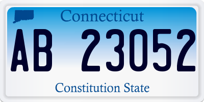 CT license plate AB23052