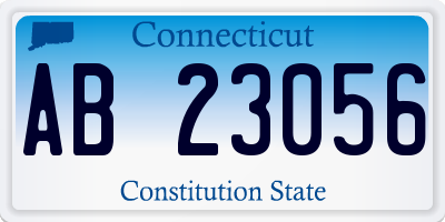 CT license plate AB23056
