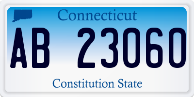 CT license plate AB23060