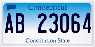 CT license plate AB23064
