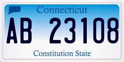CT license plate AB23108