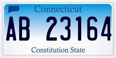 CT license plate AB23164