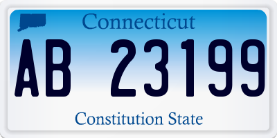 CT license plate AB23199