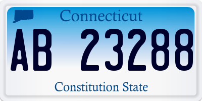 CT license plate AB23288