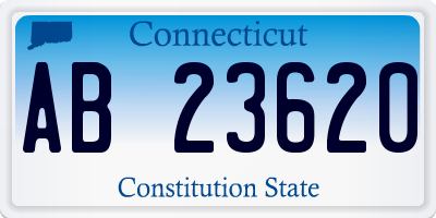 CT license plate AB23620