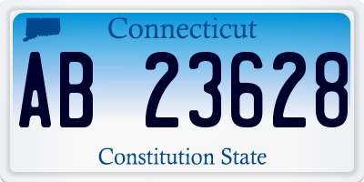 CT license plate AB23628