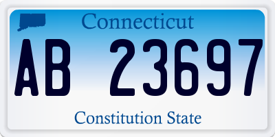 CT license plate AB23697