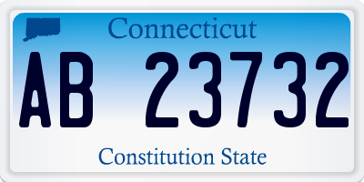 CT license plate AB23732