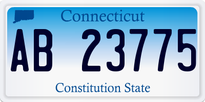 CT license plate AB23775