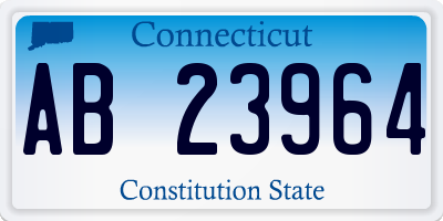 CT license plate AB23964