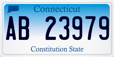 CT license plate AB23979