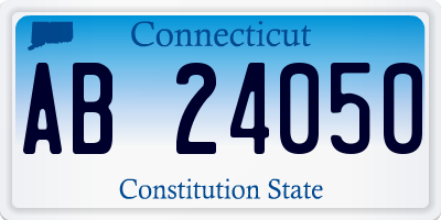 CT license plate AB24050