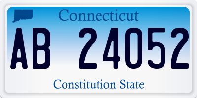 CT license plate AB24052