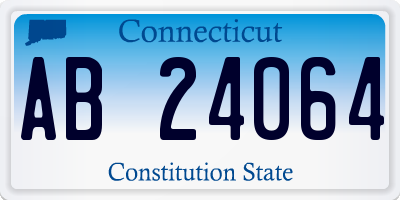 CT license plate AB24064