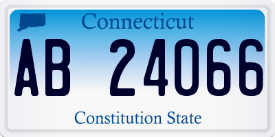 CT license plate AB24066