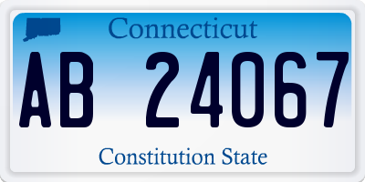 CT license plate AB24067