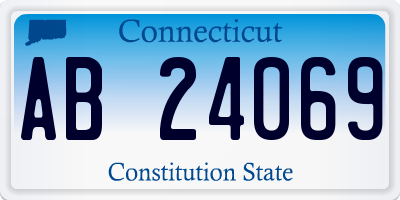 CT license plate AB24069