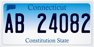 CT license plate AB24082