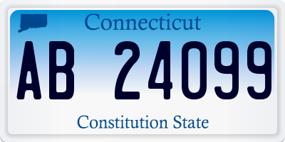 CT license plate AB24099