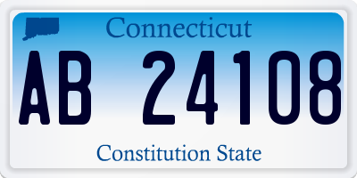 CT license plate AB24108