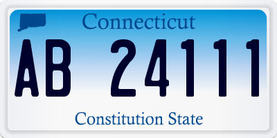 CT license plate AB24111