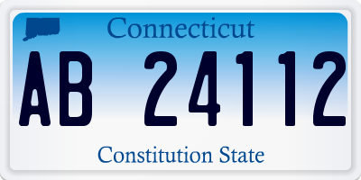 CT license plate AB24112