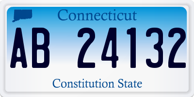 CT license plate AB24132