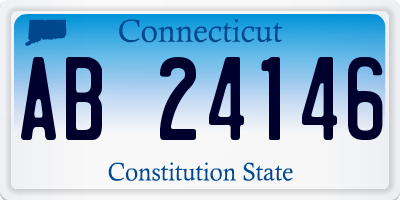 CT license plate AB24146