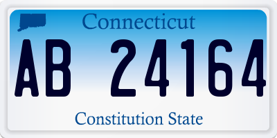 CT license plate AB24164