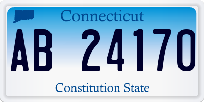 CT license plate AB24170