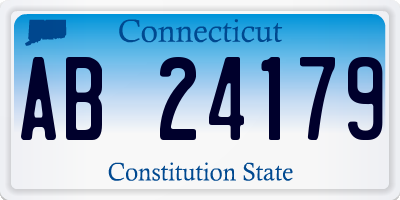 CT license plate AB24179