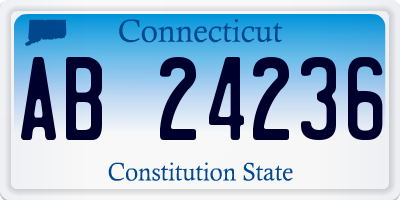 CT license plate AB24236