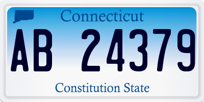 CT license plate AB24379