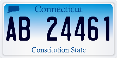 CT license plate AB24461