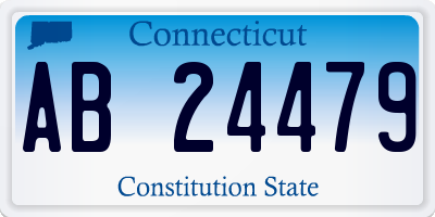 CT license plate AB24479