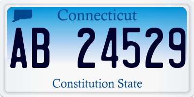 CT license plate AB24529