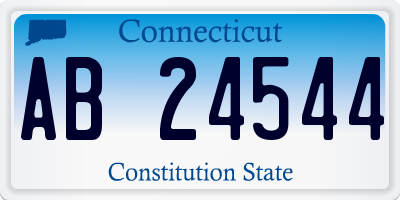 CT license plate AB24544