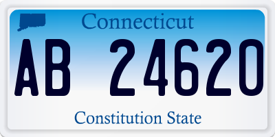 CT license plate AB24620